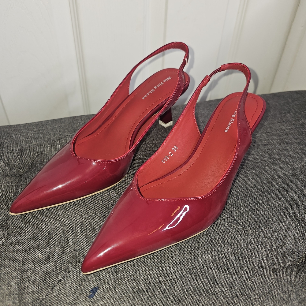 Elegant Wine Red Heels